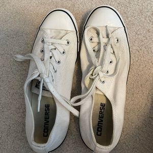 White converse, slightly worn